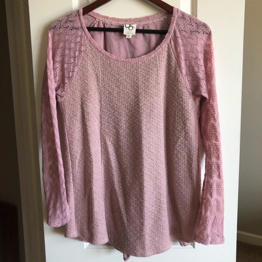 Anthropologie One September pink summer sweater sz M